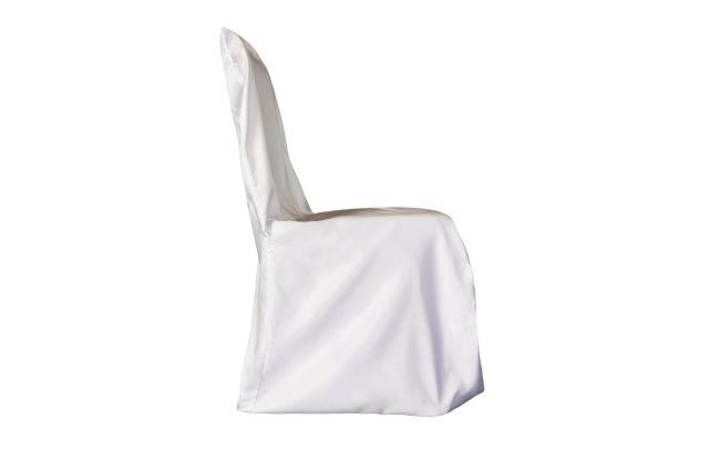 Matte Lamour White chair cover
